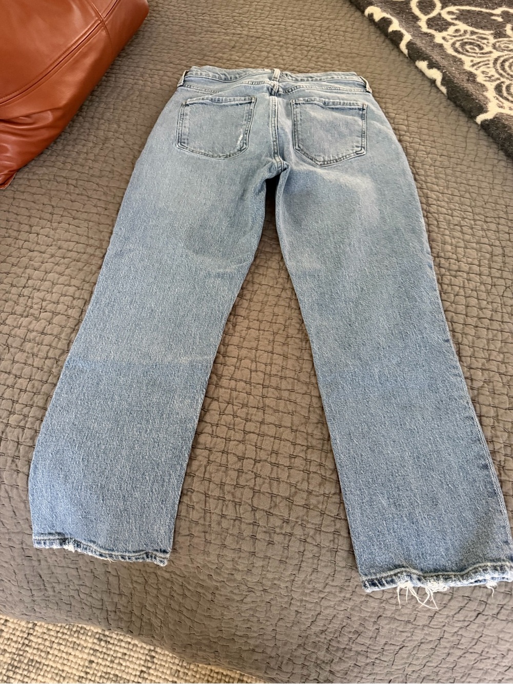 Light Wash Straight Leg Jeans - Agolde - Picture 2 of 6